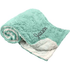 berry bebe Luxury Receiving Blanket, Personalized Baby Blankets, Personalized Baby Gifts, Boutique Style for Girl Size 27x40 Inch (Mauve)