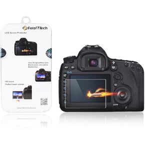 Foto&Tech Premium Tempered Precision Optical Glass Screen Protector Compatible w/Panasonic Lumix DMC-LX100/DMC-ZS100 with Scratch Proof 9H Hardness,HD,Ultra Clear,100% Touchscreen Sensitivity,Slim