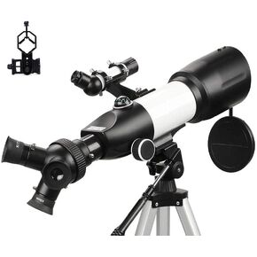 Telescope for Kids Adults Beginners 80Mm Aperture 400Mm Bak4 Prism Fmc Lens 3 In1 Eyepieces Astronomical Refractor Telescope for Astronomy with Smartphone Mount and Tripod