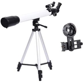 Telescope for Adults Beginners Kids 60Mm Aperture 700Mm Astronomical Compact Refractor Telescope with Smartphone Adapter and Tripod Bak4 Prism Fmc Lens Telescope for Astronomy Observe Moon