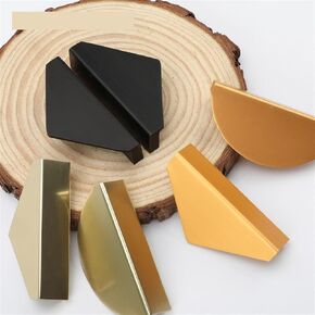 Cabinet Handles Gold Luxury Handle Cabinets Wardrobe Pulls Black Triangle Furniture Handles Dresser Knobs Hardware 1001 1Pcs (Color : Triangle Gold)