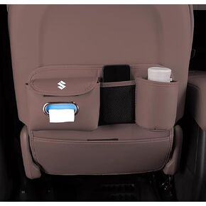 2 PCS مقعد السيارة الحصير واقي المقعد الخلفي ل Suzuki Swift Baleno Dzire Vitara S-Cross Jimny Grand Vitara Fronx Ignis ، حصير ركلة من الجلد ، مقعد السيارة.