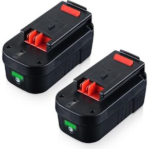 2pack 7.0ah 18V Li-ion بطارية متوافقة مع استبدال البطارية السوداء و Decker 18V للبطارية السوداء و Decker 18V HPB18 HPB18-OPEN 244760-00 A1718 FS18FL FSB18