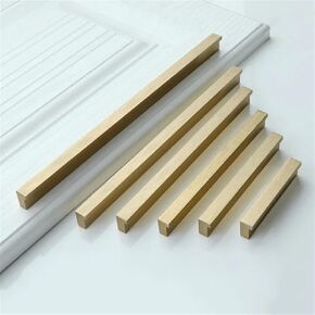 Black Long Cabinet Handles Kitchen Cupboard Drawer Knobs and Pulls Aluminum Alloy Furniture Handle Hardware 1Pcs (Color : Gold Brushed, Size : Length 500mm)