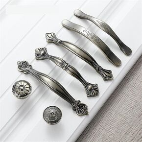 Zine Alloy 128mm Kitchen Drawer Cabinet Door Handle Furniture Knobs Wardrobe Cupboard Pull Handles 1Pcs (Color : 631-single Hole)