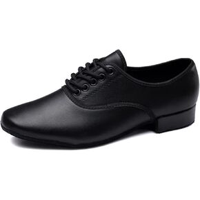 Latin Dance Shoes Man Salsa Dance Shoes Men Latin Dance Shoes Genuine Leather Soft Sole Men's Tango Ballroom Modern Dancing Shoes(Outdoor Rubber Sole,43)