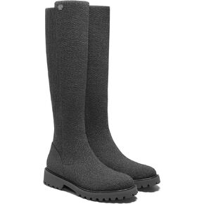 VIVAIA Filipa Women's knee-high Boots Slip on High Round-toe Booties Lady Dress Blazer Skirt Jeans Winter Fall Water Repellent Boots