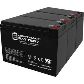 Mighty Max Battery ML10-12 - 12V 10AH BP10-12 PWL12V100 A512 10.0SR 10.0S Replacement Battery - 3 Pack