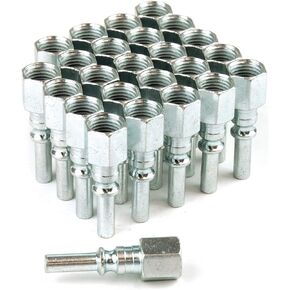 PrimeFit LP1414FS-B25-P LINCOLN Steel Plug 1/4 "x 1/4" أنثى (Bulk 25-Piece) ...