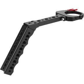 Camera Gimbal Stabilizer Hand Grip Aluminum Alloy Extension Handle with Cold Shoe Mount 1/4 3/8 Screw Holes Ergonomic Design