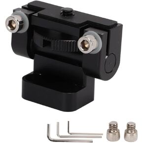 Rabbit Cage Monitor Stabilizer with 1/4in Screw, SLR Camera Accessory, Quick Release Bracket, 180° Universal Mount, Black Aluminum Alloy, Easy to Carry