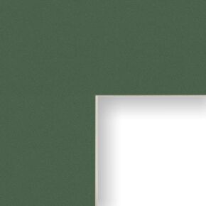 16x22 Mat for Picture Frame Green with Cream Core and 12x18 Opening Size (B524MAT)