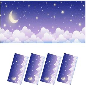 Fluorescent Light Covers for Ceiling Lights Magic Night Dark Blue Sky Sparkling Stars Gold Glitter Powder Easy to Install Magnetic Light Filter for Classroom Office Hospitals School Home