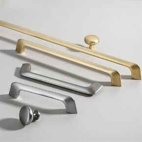Cupboard Cabinet Handle Kitchen Drawer Knob Zinc Alloy Furniture Closet Hardware Dressing Table Dressing Room Wardrobe Handles 1Pcs (Color : Gray Drawing 96mm)