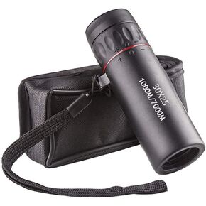 HD 30x25 Monocular Telescope Binoculars Handy Zooming Green Film Binoculo Optical Mini Pocket Tourism Scope