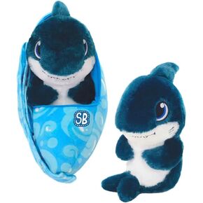 Fiesta Shark Swaddle Babies - Stuffed Animal Keepsake and Baby Swaddle Carrier