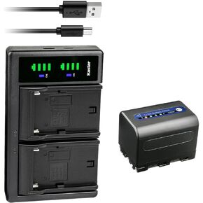 Kastar 1-Pack NP-QM71D Battery and LTD2 USB Charger Compatible with Sony CCD-TRV50 CCD-TRV60 CCD-TRV70 CCD-TRV75 CCD-TRV80 CCD-TRV116 CCD-TRV140 CCD-TRV145 CCD-TRV147 CCD-TRV230 CCD-TRV239 Camera