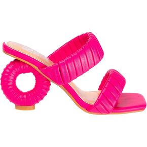 Ninety Union Ash Pleaded Straps Donut Heel Slide