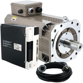 Servo Motor Kit 198bgl 5.5kw 380v 34.7nm 8000RPM 12000RPM AC Servo Motor Kit مع برنامج تشغيل آلة طحن CNC EC-F6X198E5R5 (12000 دورة في الدقيقة)