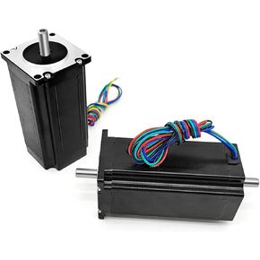 4-axis NEMA23 Stepper Motor: Open Loop Stepper Motor 3N.m 3A DC Motor + Driver DM542/DM556/TB6600(4axis 2.2N DM542,Double Shaft 8mm)