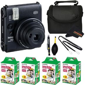 Fujifilm Instax Mini 99 Instant Film Camera (Black) (4 Film (80 Exposure) + Advanced Bundle)