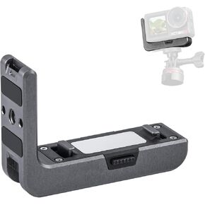 حامل سريع على شكل حرف L متوافق مع DJI Osmo Action 5 Pro و Osmo Action 4 و Osmo Action 3 ، مع واجهة 1/4 ثقب/AC ، محول الإصدار السريع لإكسسوارات عمل OSMO