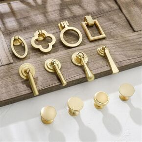 Modern Zinc Alloy Cabinet Handle Cupboard Hardware Door Furniture Knobs Drawer Kitchen Closet Pull Golden Dresser Toolbox Handle 1Pcs (Color : 2228)