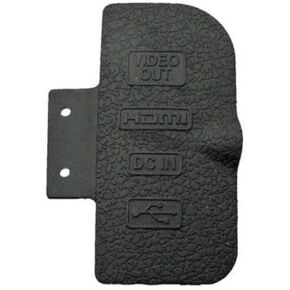 GeRRiT Replacement New USB Cover DC IN VIDEO OUT MIC HDMI Compatible Interface Door Lid Rubber Cap for Nikon D300, black