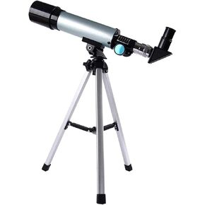 Space Astronomic for Beginners Adults 50mm Astronomical Refractor Telescopes Children Spotting Scope with Eyepieces Trip Nice Family (C)