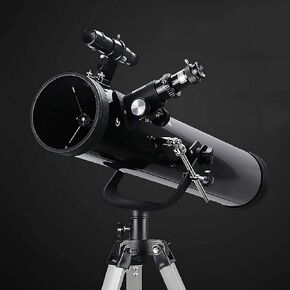 Portable Travel Telescope for Adult 76mm Aperture 700mm Focal Length Astronomy Refractor Telescope with Adjustable Tripod HD Low Light Night Vision