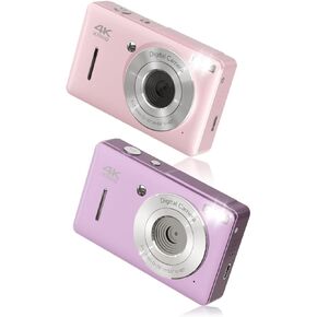 Vintage Digital Camera, FHD 1080P, 16X Zoom, 32GB SD Card, Face Detect, Smile Capture, Anti Shake, Compact Point and Shoot Camera for Teens