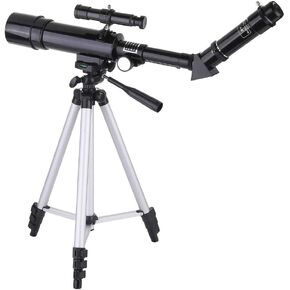 Practical Telescope Refractor Telescope with Tripod ; Finder Scope Portable Telescope for Kids ; Astronomy Beginners 45 Degree Full Zenith Mirror Focal Length 360Mm