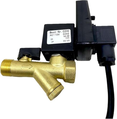 Electronic Auto Drain Valve G1/2" 1.6Mpa Automatic Drainer for Air tank or Air Dryer,AC 110V 50Hz with US Plug 2-way Direct-acting Drain Valve in Kuwait
