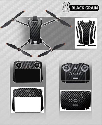 Mini 3 Skin Wrap for DJI Mini 3 Camera Drone Body Arms RC Remote Controller Whole Set Sticker Decal Scratch-Proof Accessories in Saudi Arabia