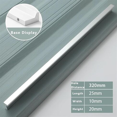 Cabinet Handles Silver Cabinet Drawer Solid Zinc Alloy Modern Simple Black Wardrobe Door Cabinet Hardware 1Pcs (Color : 206-128Silver) in Saudi Arabia