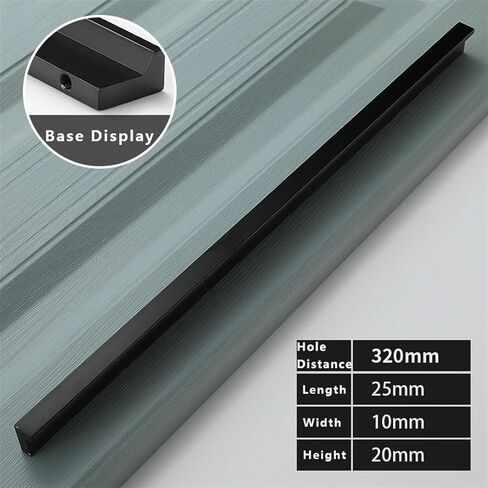 Cabinet Handles Silver Cabinet Drawer Solid Zinc Alloy Modern Simple Black Wardrobe Door Cabinet Hardware 1Pcs (Color : 206-128Silver) in Saudi Arabia