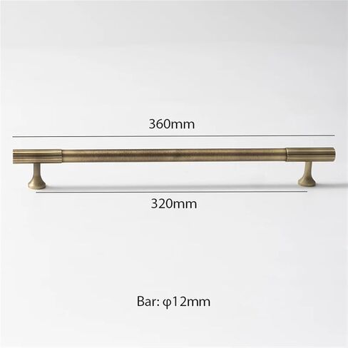 Vertical Lines Solid Brass Drawer Knobs T Bar Handle Bedroom Pulls Kitchen Cabinet Handle Pull Bottle Cap Knob Furniture Handle 1Pcs (Color : YB T bar) in Saudi Arabia