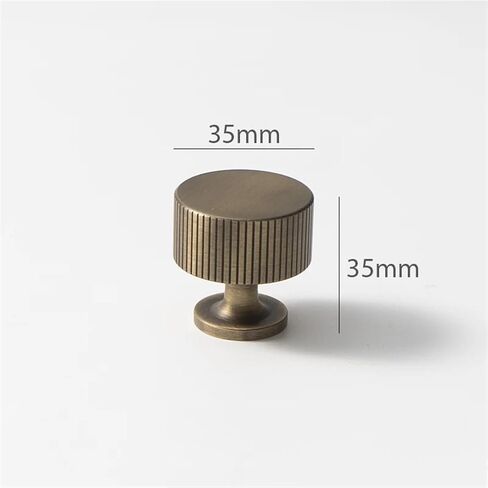 Vertical Lines Solid Brass Drawer Knobs T Bar Handle Bedroom Pulls Kitchen Cabinet Handle Pull Bottle Cap Knob Furniture Handle 1Pcs (Color : YB T bar) in Saudi Arabia