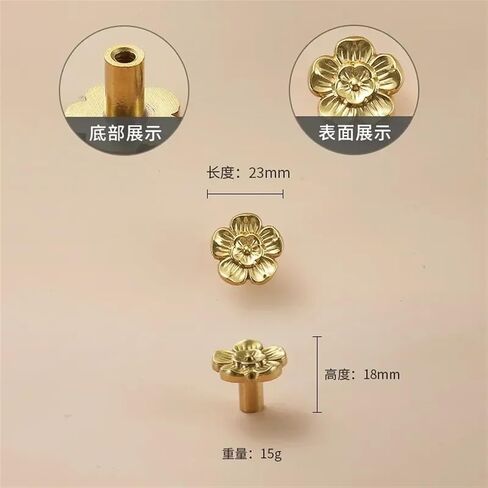 Brass Wardrobe Door Handle Luxury Nordic Style Plant Cupboard Drawer Handle Creative Golden Cabinet Pulls Furniture Hardware 1Pcs (Color : Brass-14 Left) in Saudi Arabia