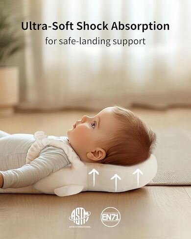 حقيبة ظهر رأس فورتيلا بيبي برأس مع الجوارب ومنصات الركبة - وسادة أمان قابلة للتعديل لزحف الأطفال الصغار من 5 إلى 12 شهرًا ، الدعم الناعم المذكور ، هدية أساسية السفر للرضع للبنين (البومة) in Kuwait