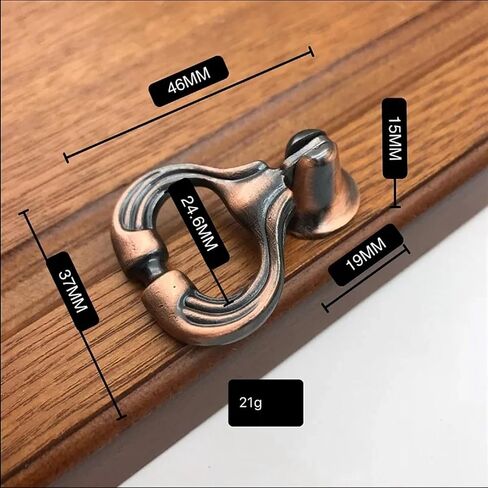Retro Zinc Alloy Kitchen Drawer Cabinet Door Handle Antique Bronze Furniture Knobs Hardware Cupboard Cabinet Knobs And Handles 1Pcs (Color : 066 Red bronze) in Saudi Arabia