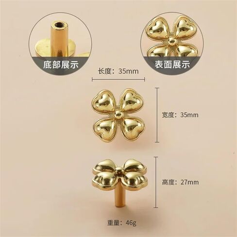 Solid Brass Wardrobe Door Handle Nordic Luxury Drawer Creative Golden Single Hole Kitchen Cabinet Handles Furniture Hardware 1Pcs (Color : Brass-16 Large) in Kuwait