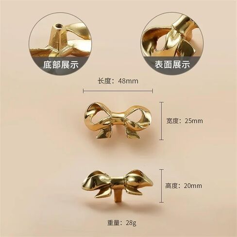 Solid Brass Wardrobe Door Handle Nordic Luxury Drawer Creative Golden Single Hole Kitchen Cabinet Handles Furniture Hardware 1Pcs (Color : Brass-16 Large) in Kuwait