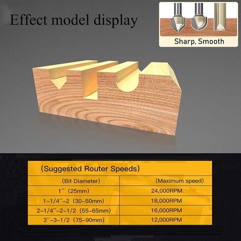 V Groove نقش بت Tungsten الصلب جهاز التوجيه CNC بت 1/4shank 90 درجة 1/4 قطر قطع للخشب الرقائقي MDF 5pcs in Kuwait