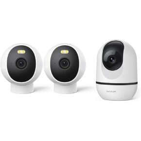 WUUK Magnetic Security Camera and Pan Tilt Camera Bundle