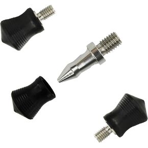 Foto&Tech 3 PCS 3/8" Rubber Feet Anti-Slip Tripod Spike Replacement Rubber Tripod Photography Outdoor Tripod Spikes Compatible w/Manfrotto Gitzo Benro Induro Kingjoy Weifeng Tripod Monopod HW-21