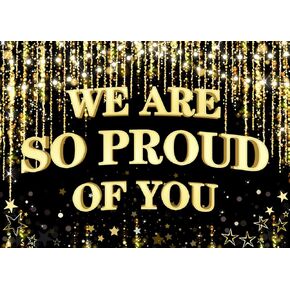Graduation Backdrop We are So Proud of You Backdrops Congrats Grad Backdrop Congratulations Decorations Banner 7x5ft F167