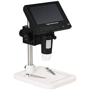 USB Digital Electronic Microscope 1000x 2.0mp Dm4 4.3 Inch LCD Display Vga Microscope Stand with 8 Led for PCB Circuit Motherboa