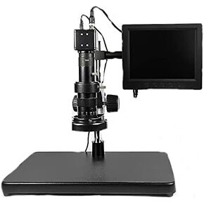 LCD Digital USB Microscope 8 in HD Screen Circuit Board Repair Soldering PCB Coins Video Camera Microscope 1-300X Magnification with Rechargeable Battery
