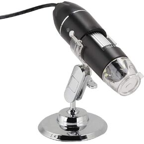 Decor USB Microscope 1600X Digital Handheld Microscope with 8 LED 2MP Digital Electron Microscope with Metal Stand for Windows 2000 / XP Vista 7/8/10